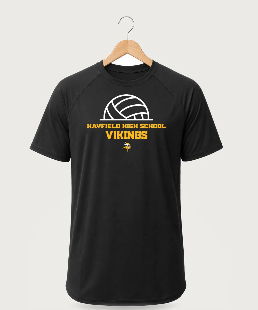 Hayfield High School Volleyball (Girls) - Black Tee