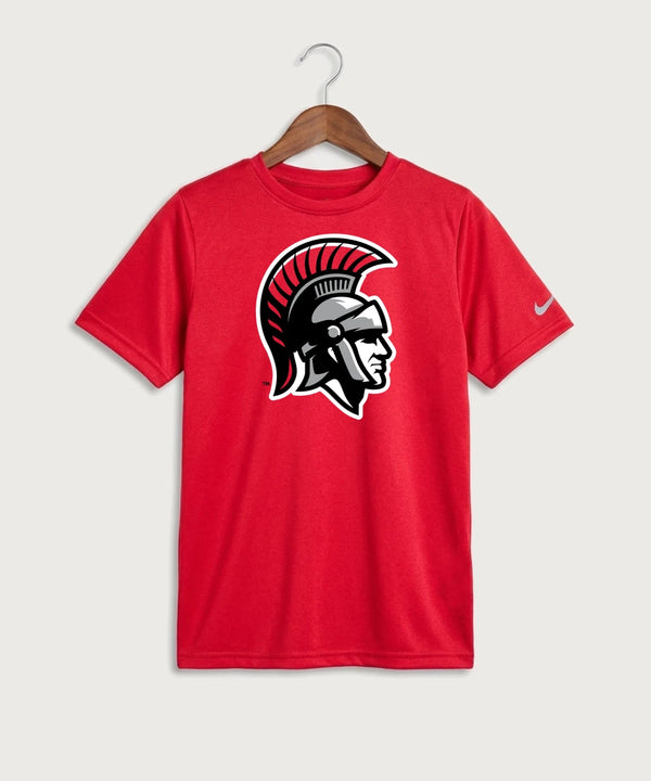 Worthington High School Football (Boys) - University Red Nike Youth Swoosh Sleeve rLegend Tee NKDX8787