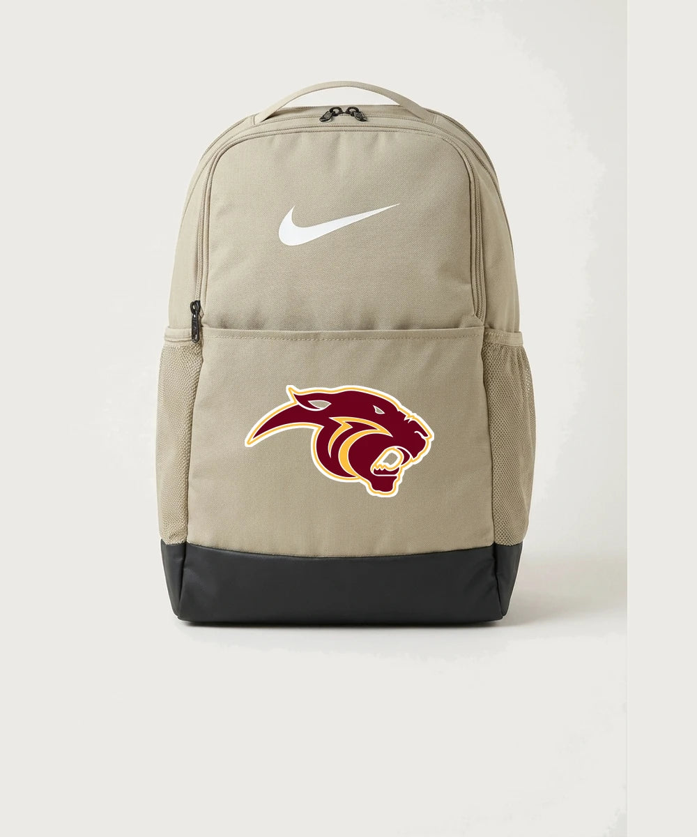 Pine Island High School Football (Boys) - Desert Khaki Nike Brasilia Medium Backpack NKDH7709