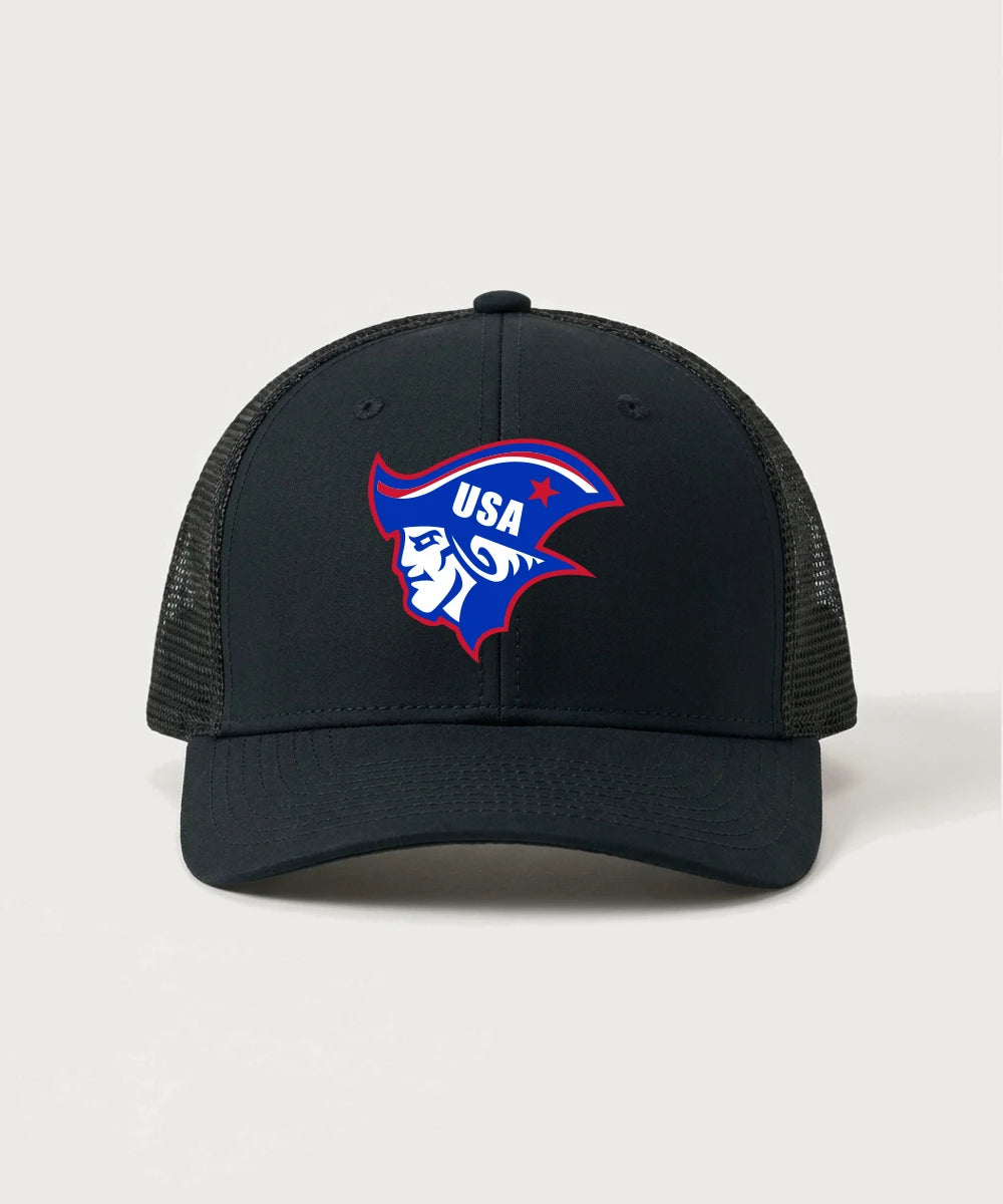 Upsala High School Football (Boys) - Black/ Black Sport-Tek Club Trucker Cap STC46