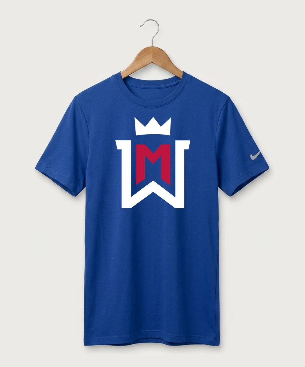 Watertown Mayer High School Football (Boys) - Game Royal Nike Swoosh Sleeve rLegend Tee NKDX8730