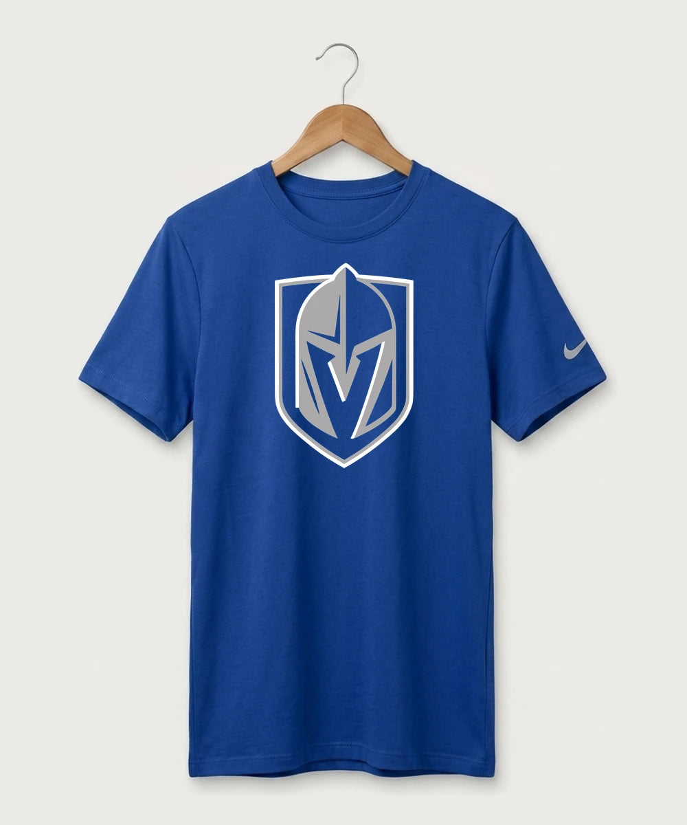 Lake Crystal-Welcome-Memorial High School Football (Boys) - Game Royal Nike Swoosh Sleeve rLegend Tee NKDX8730