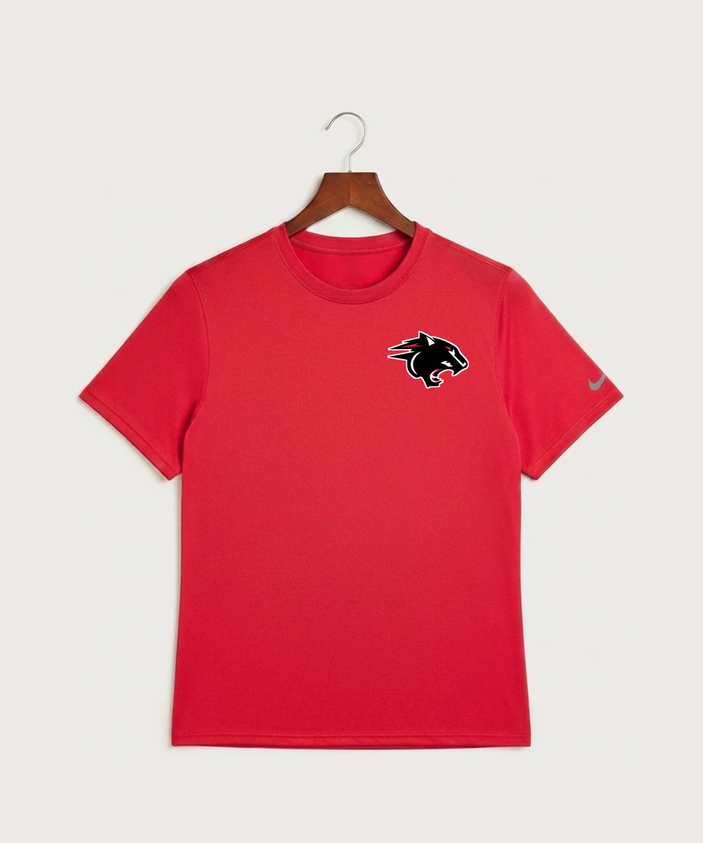 Nrheg Panthers High School Football (Boys) - University Red Nike Swoosh Sleeve rLegend Tee NKDX8730