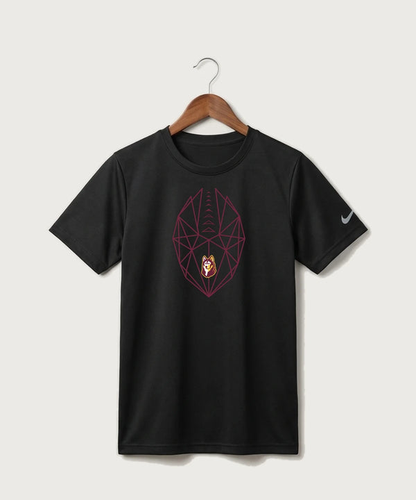 Pillager High School Football (Boys) - Black Nike Youth Swoosh Sleeve rLegend Tee NKDX8787