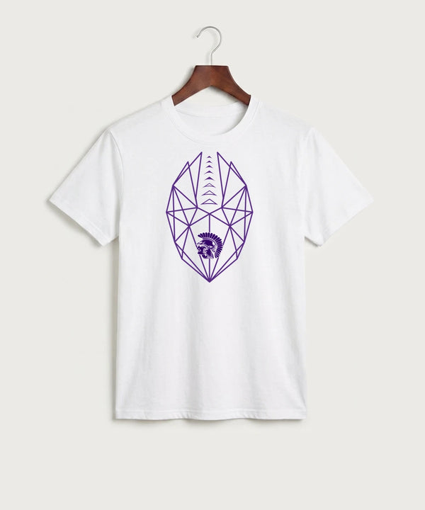 Barnesville High School Football (Boys) - White Port & Co Core Cotton Tee. PC54