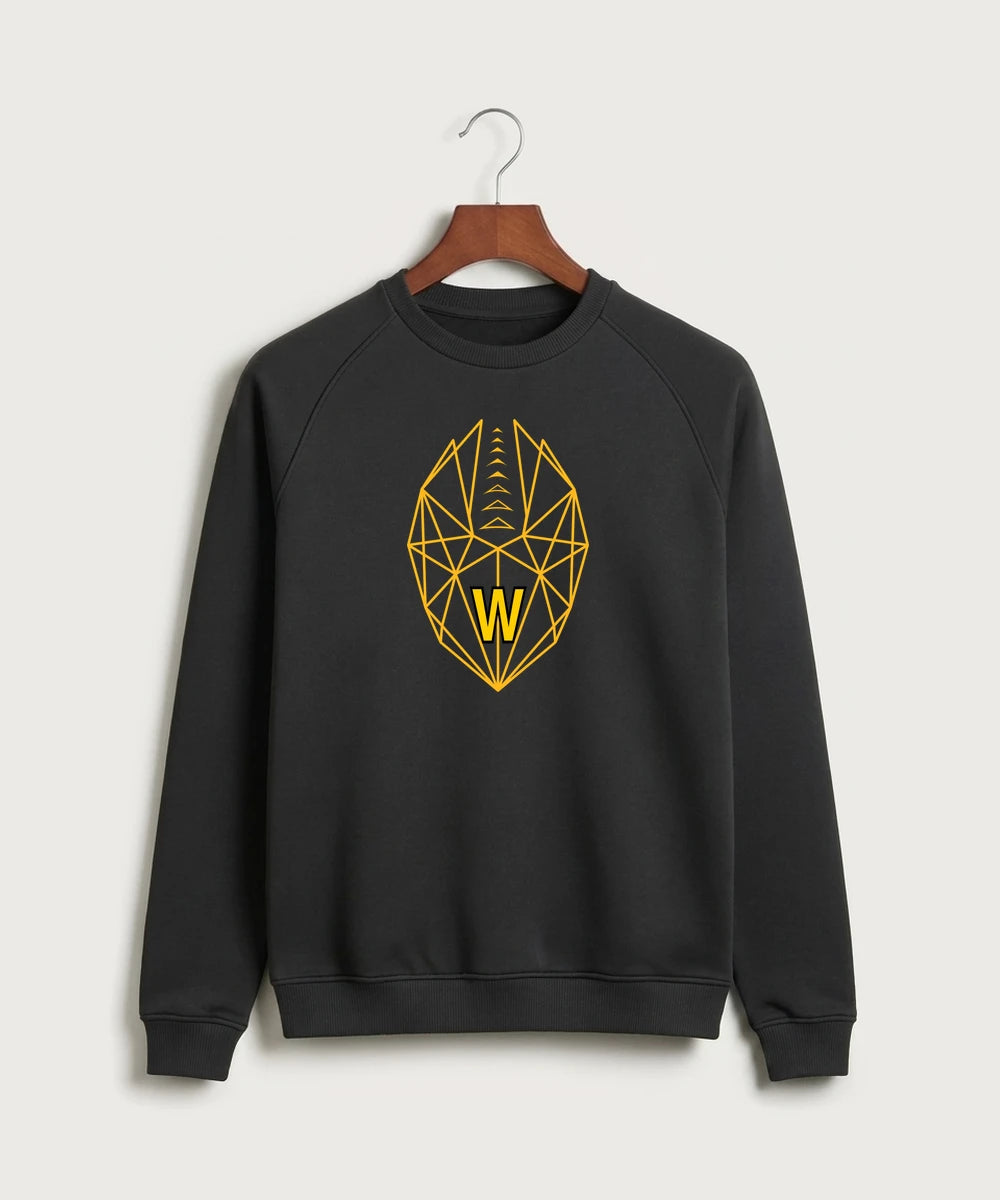 Warroad High School Football (Boys) - Black Crewneck