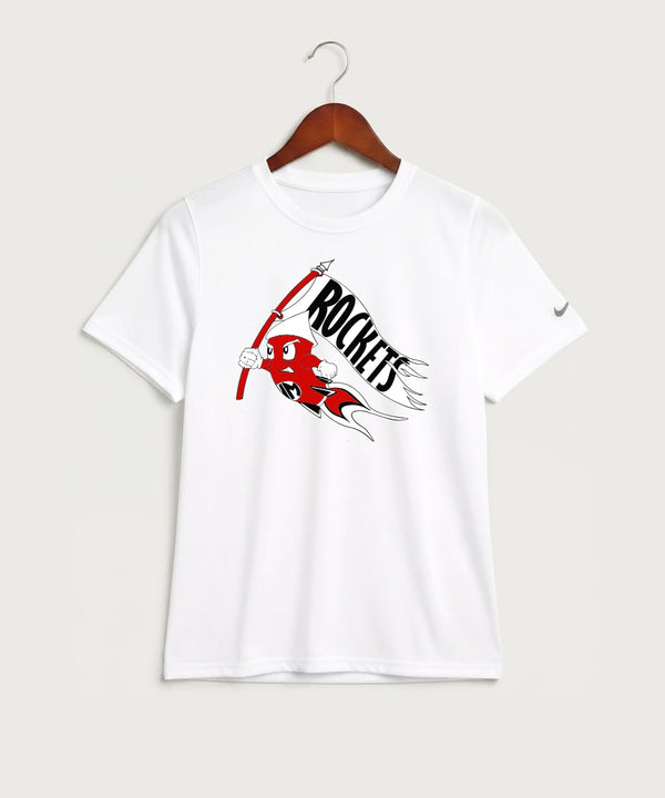John Marshall High School Cross Country (Coed) - White Nike Youth Swoosh Sleeve rLegend Tee NKDX8787
