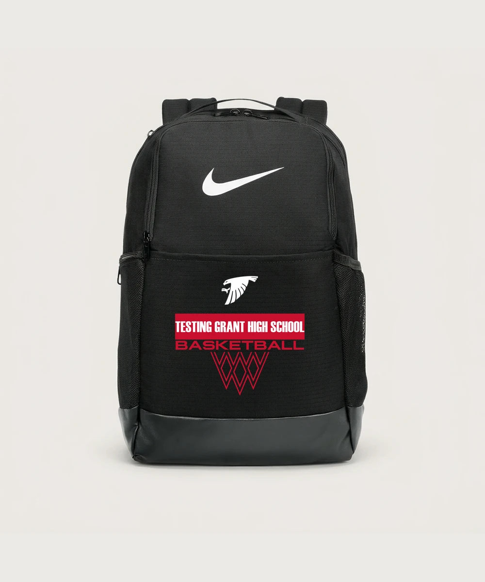 GF E2E Test 03 Girls Basketball - Black Nike Brasilia Medium Backpack NKDH7709