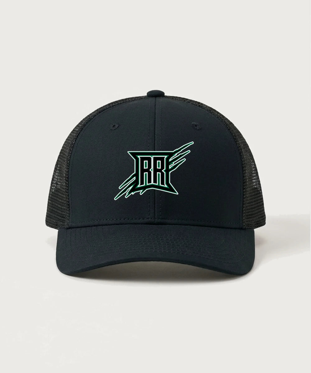 Rock Ridge High School Football (Boys) - Black/ Black Sport-Tek Club Trucker Cap STC46