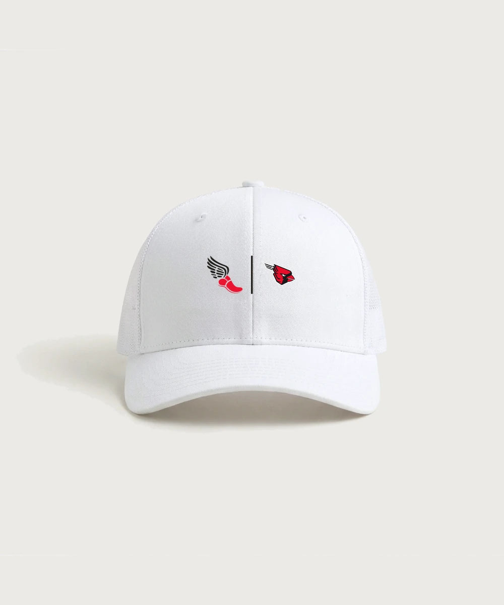 GF E2E Test 02 Track and Field - White/ White Sport-Tek Club Trucker Cap STC46
