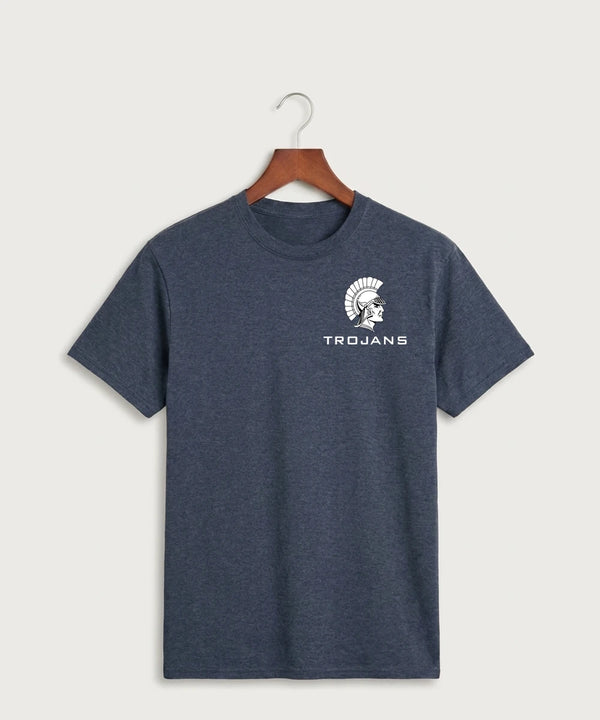GF E2E Test 10 Player Packs - Heather Navy Port & Co Core Cotton Tee. PC54