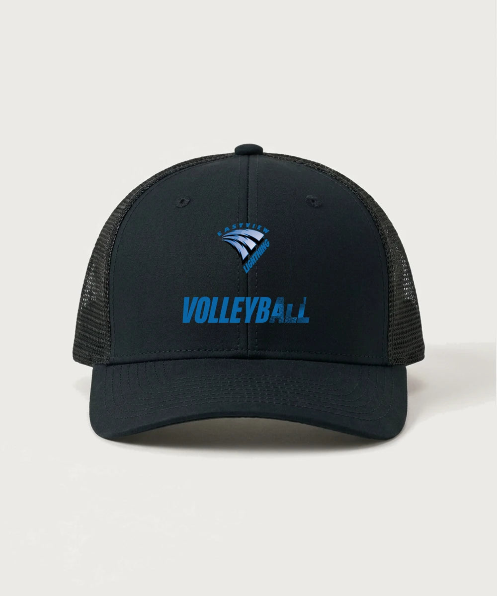 Eastview High School Volleyball (Girls) - Black/ Black Sport-Tek Club Trucker Cap STC46