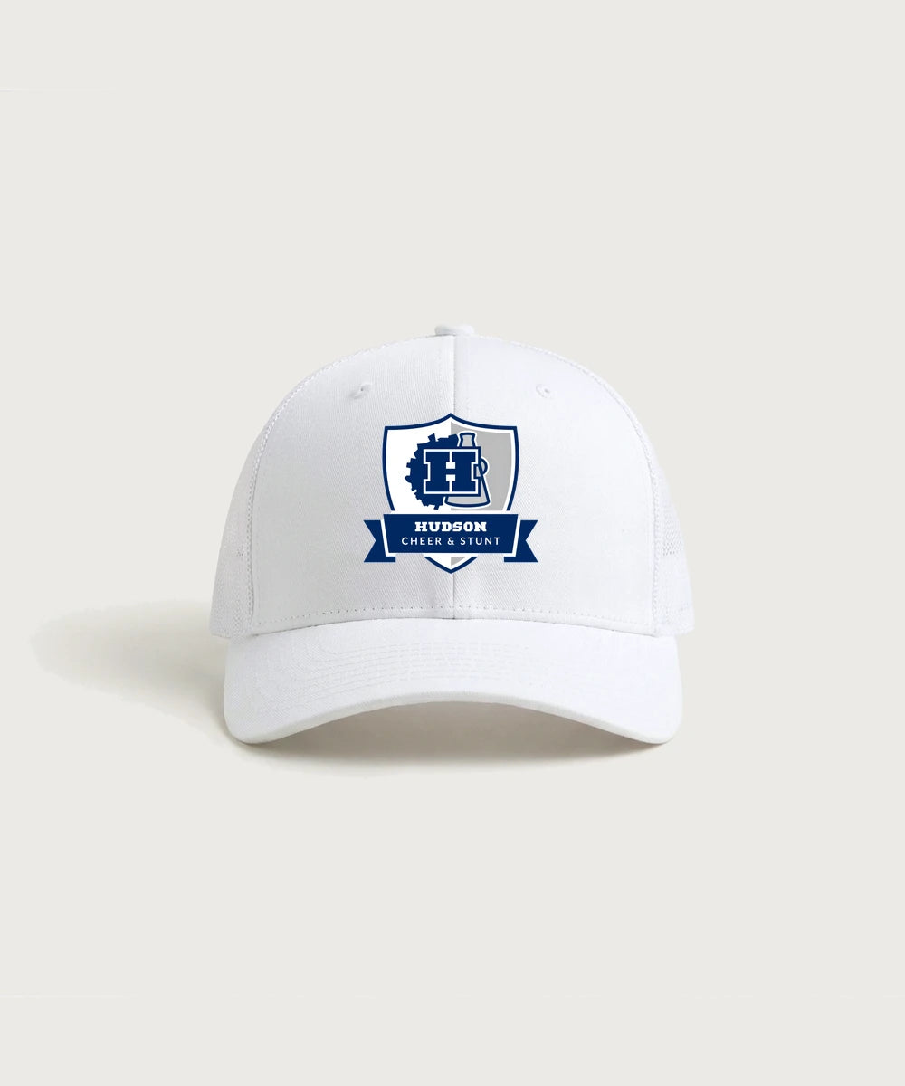 Hudson Cheer & Stunt - White/ White Sport-Tek Club Trucker Cap STC46
