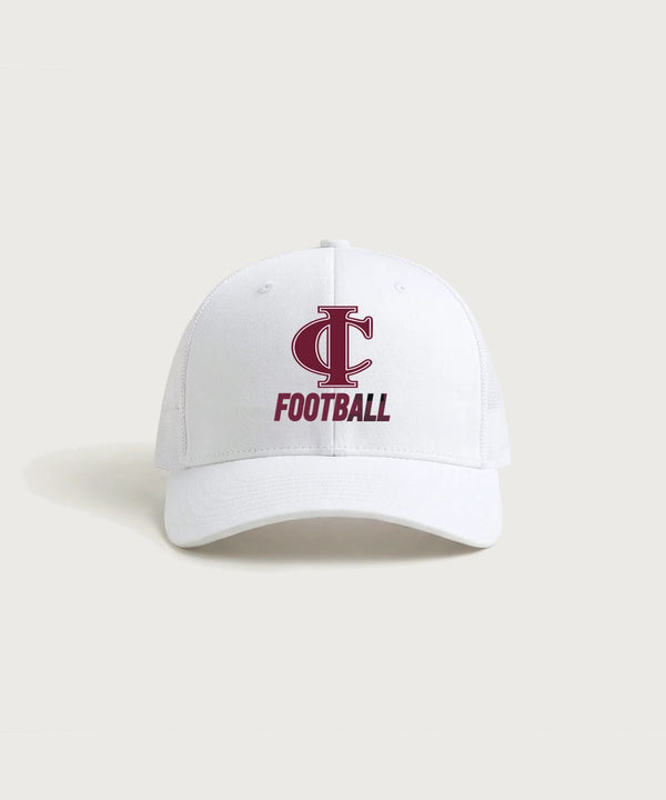 Crosby Ironton High School Football (Boys) - White/ White Sport-Tek Club Trucker Cap STC46