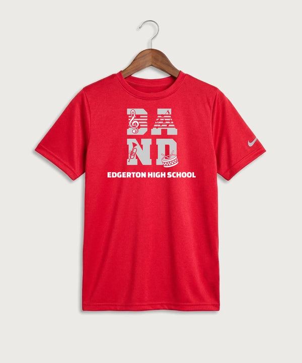 Edgerton High School Band Team Store - University Red Nike Youth Swoosh Sleeve rLegend Tee NKDX8787