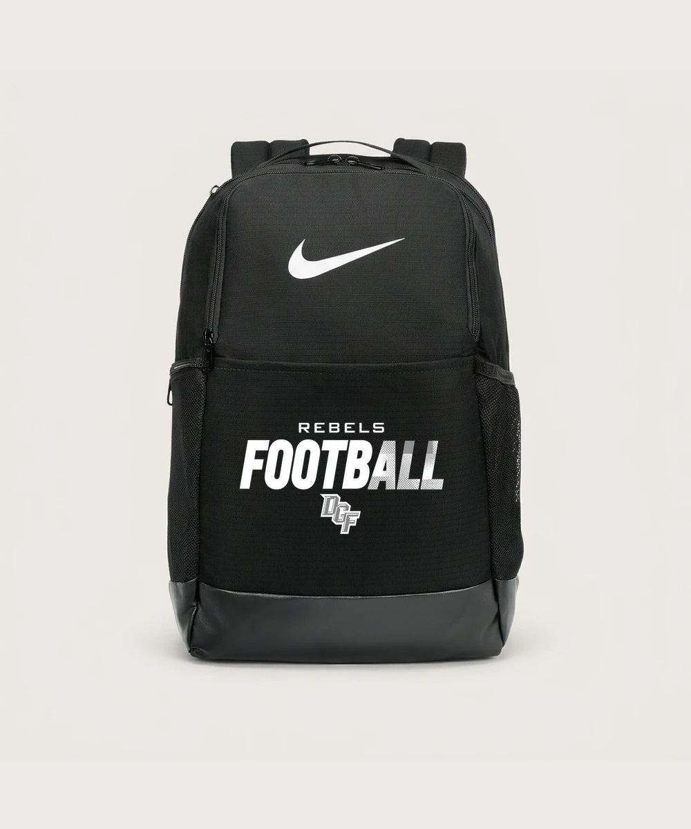 DGF High School Football (Boys) - Black Nike Brasilia Medium Backpack NKDH7709