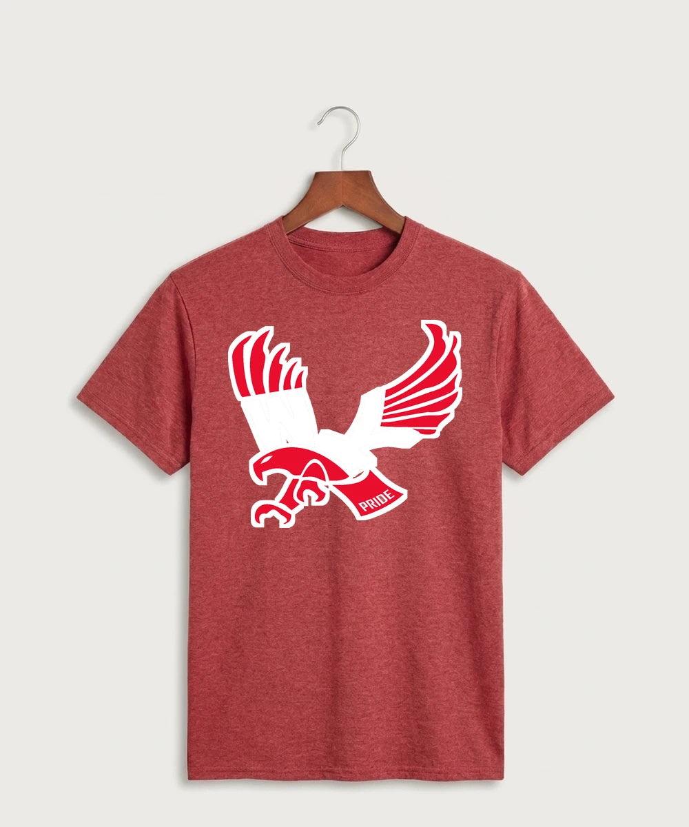 Wabasha Kellogg High School Volleyball (Girls) - Heather Red Port & Co Core Cotton Tee. PC54