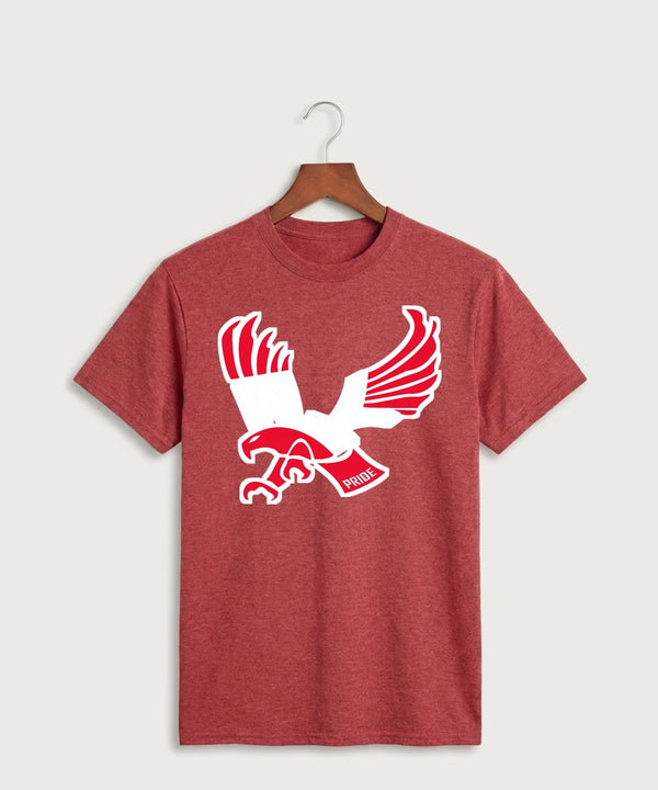 Wabasha Kellogg High School Volleyball (Girls) - Heather Red Port & Co Core Cotton Tee. PC54