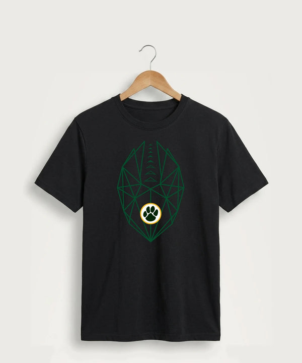 Ashwaubenon High School Football (Boys) (Sandbox) - Jet Black Port & Co Core Cotton Tee. PC54
