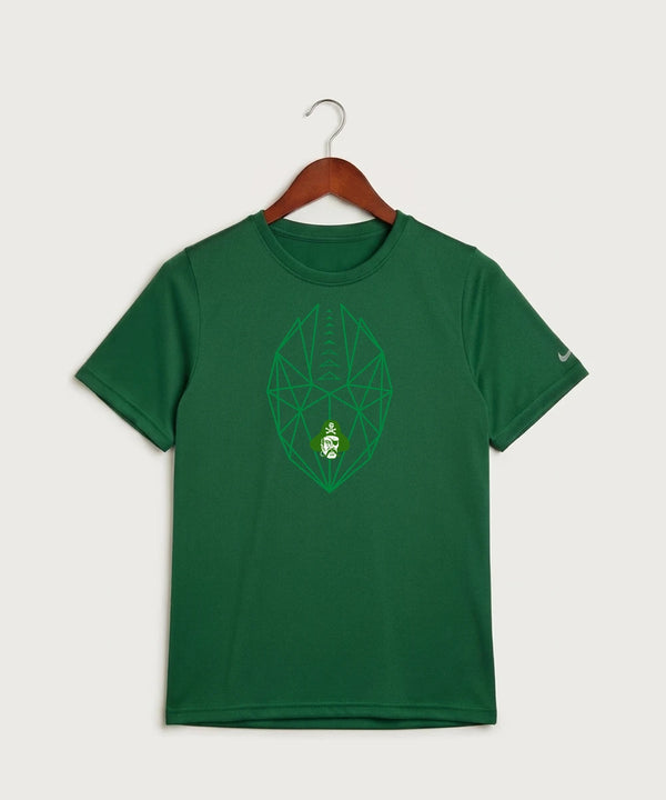 Verndale High School Football (Boys) - Gorge Green Nike Youth Swoosh Sleeve rLegend Tee NKDX8787