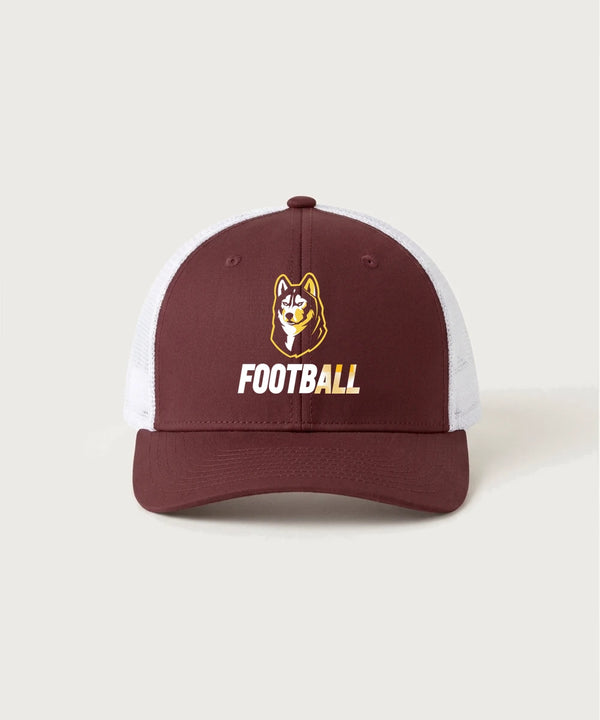 Pillager High School Football (Boys) - Maroon/ White Sport-Tek Club Trucker Cap STC46
