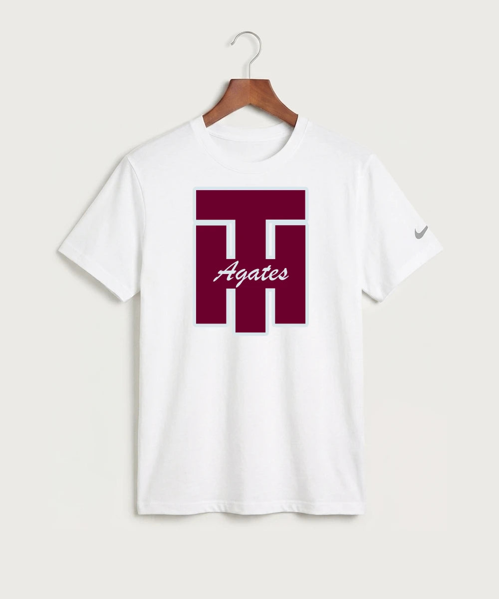 Two Harbors High School Football (Boys) - White Nike Swoosh Sleeve rLegend Tee NKDX8730