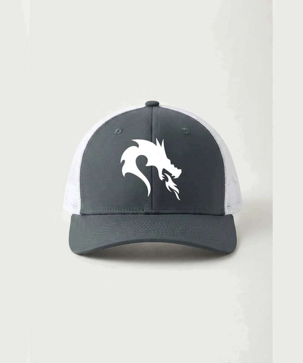 Pine City High School Football (Boys) - Iron Grey/ White Sport-Tek Club Trucker Cap STC46