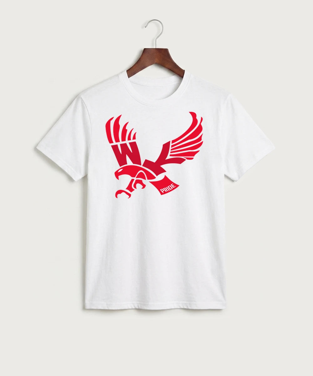 Wabasha Kellogg High School Volleyball (Girls) - White Port & Co Core Cotton Tee. PC54