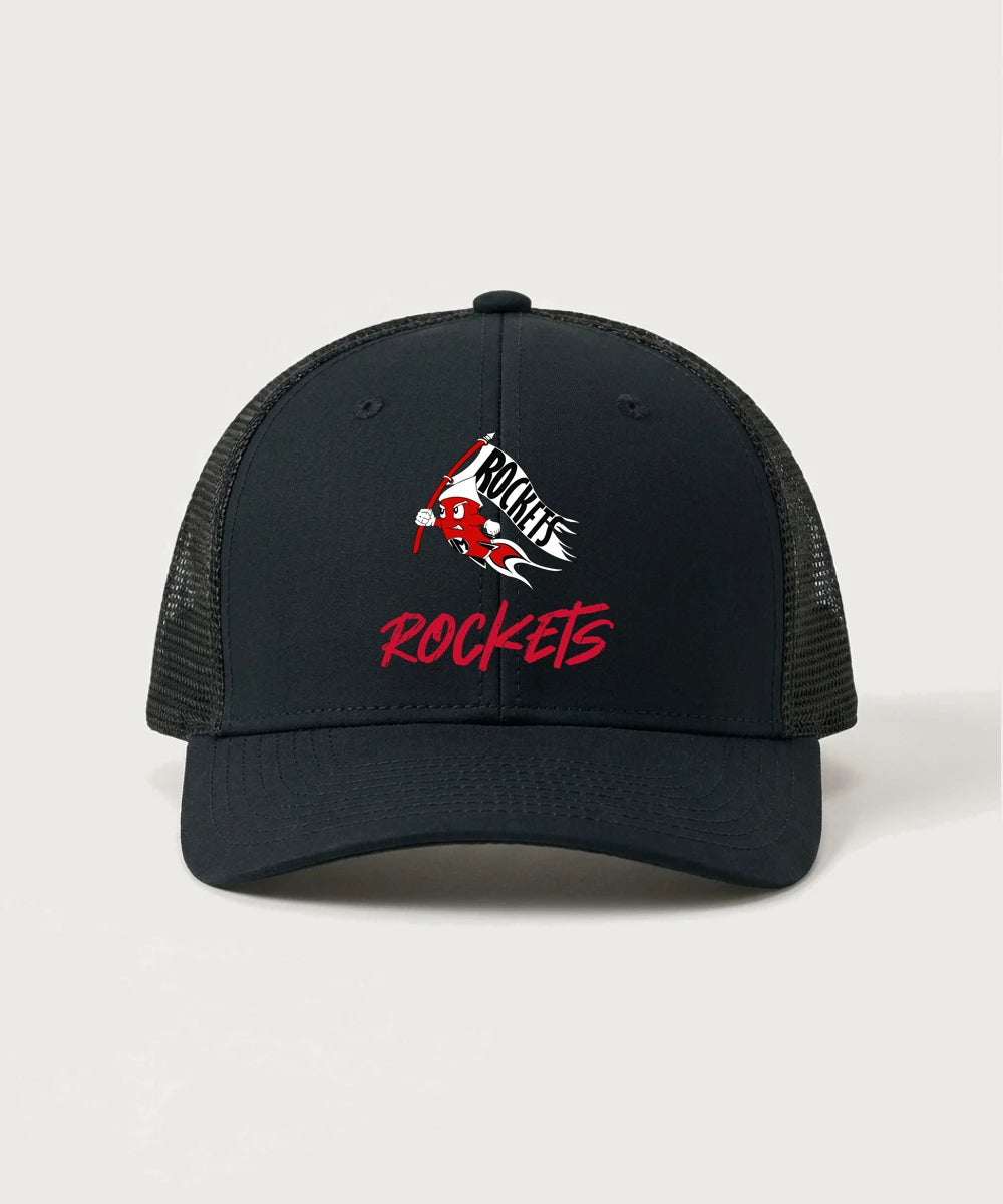 John Marshall High School Cross Country (Coed) - Black/ Black Sport-Tek Club Trucker Cap STC46