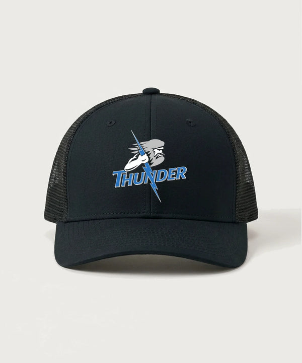 Long Prairie Grey Eagle High School Football (Boys) - Black/ Black Sport-Tek Club Trucker Cap STC46