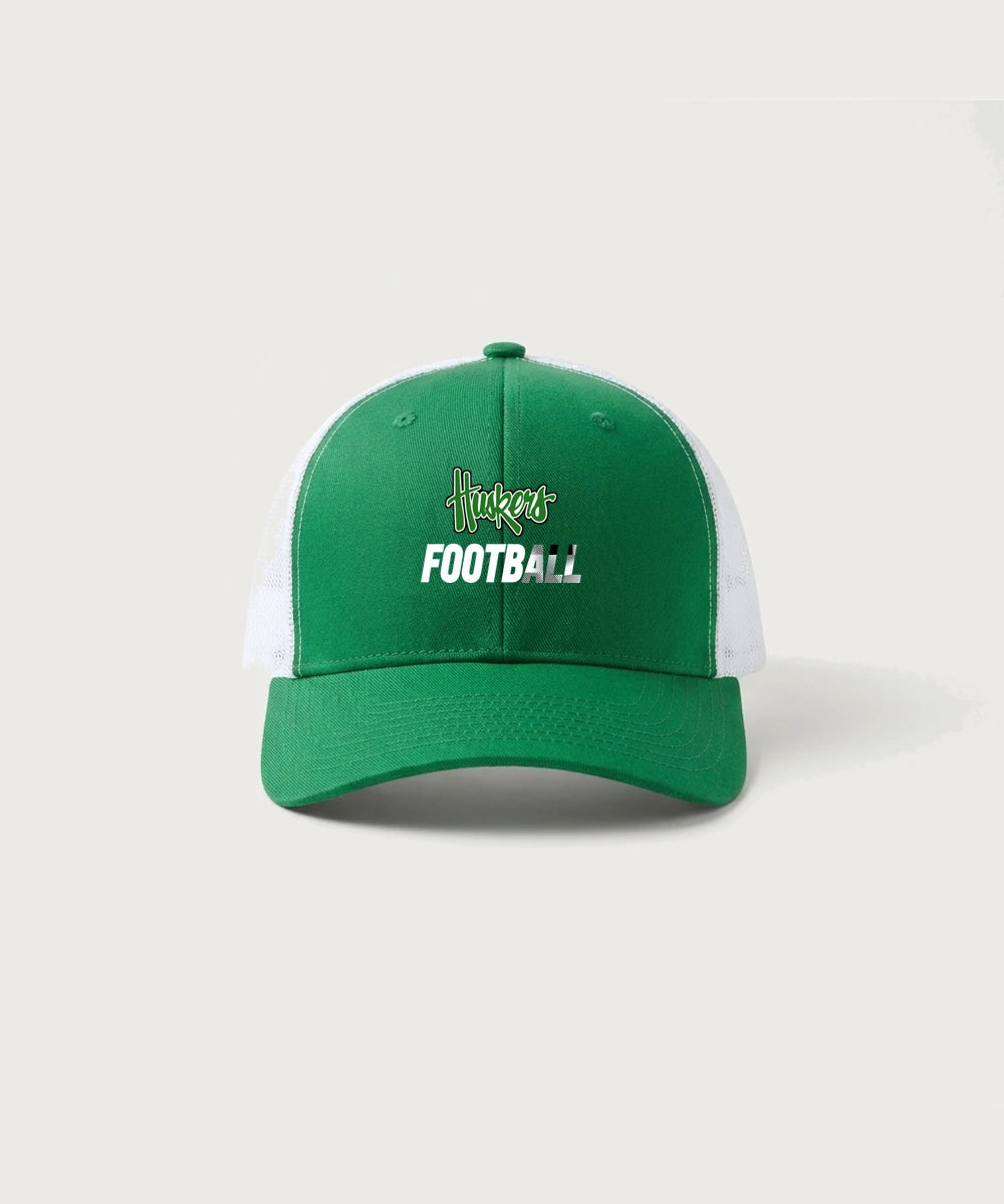 Holdingford High School Football (Boys) - True Kelly Green/ White Sport-Tek Club Trucker Cap STC46