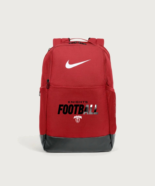 Alden-Conger-Glenville Emmons High School Football (Boys) - University Red Nike Brasilia Medium Backpack NKDH7709