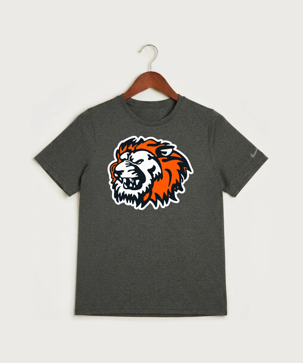 Ogilvie High School Football (Boys) - Dark Smoke Heather Nike Youth Swoosh Sleeve rLegend Tee NKDX8787