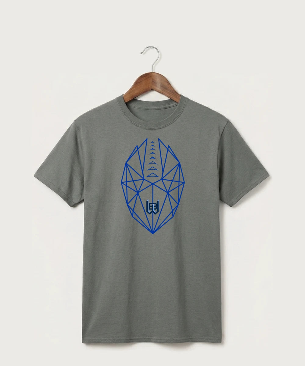 West Bend West High School Football - Medium Grey Port & Co Core Cotton Tee. PC54