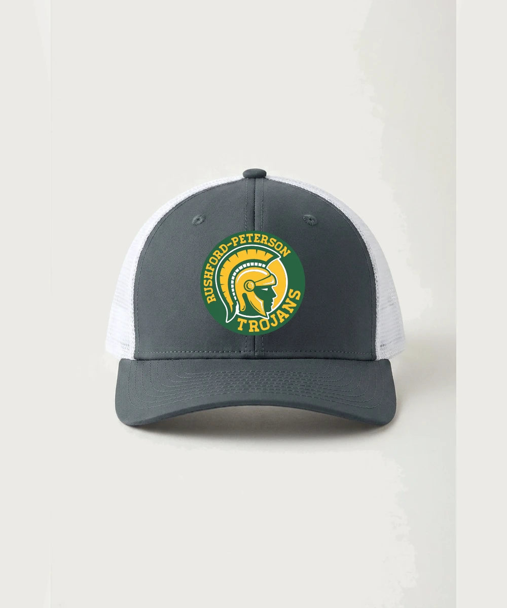 Rushford Peterson High School Football (Boys) - Iron Grey/ White Sport-Tek Club Trucker Cap STC46