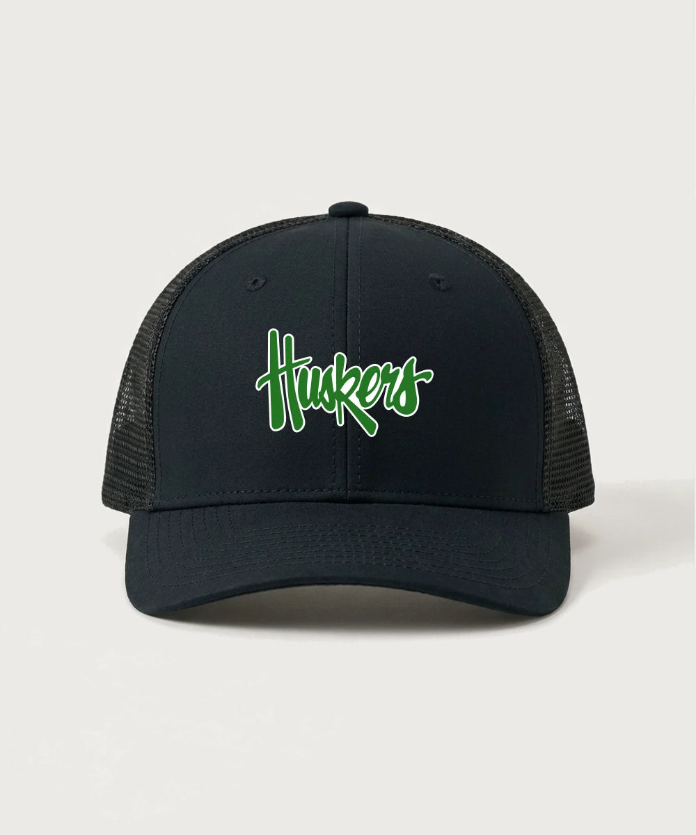 Holdingford High School Football (Boys) - Black/ Black Sport-Tek Club Trucker Cap STC46