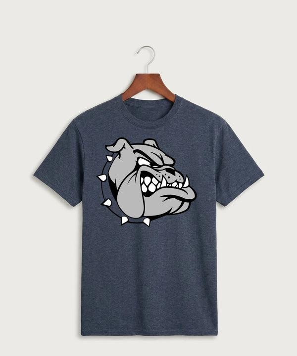 Sargent County High School Football (Boys) - Heather Navy Port & Co Core Cotton Tee. PC54