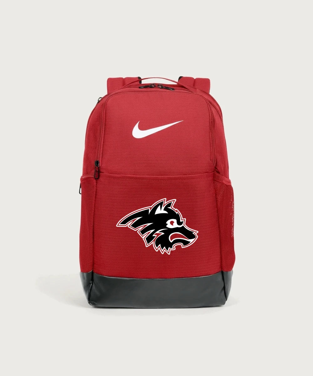 Milaca High School Football (Boys) - University Red Nike Brasilia Medium Backpack NKDH7709