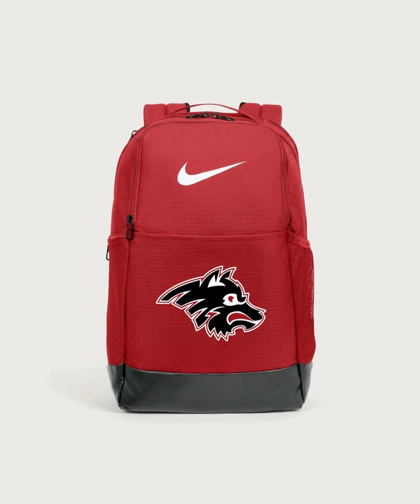Milaca High School Football (Boys) - University Red Nike Brasilia Medium Backpack NKDH7709