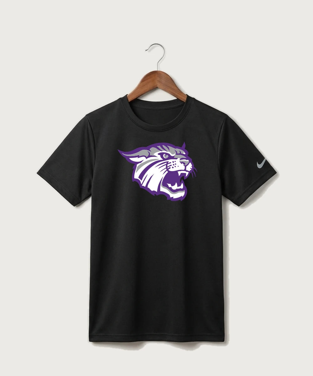 Goodhue High School Volleyball (Girls) - Black Nike Youth Swoosh Sleeve rLegend Tee NKDX8787