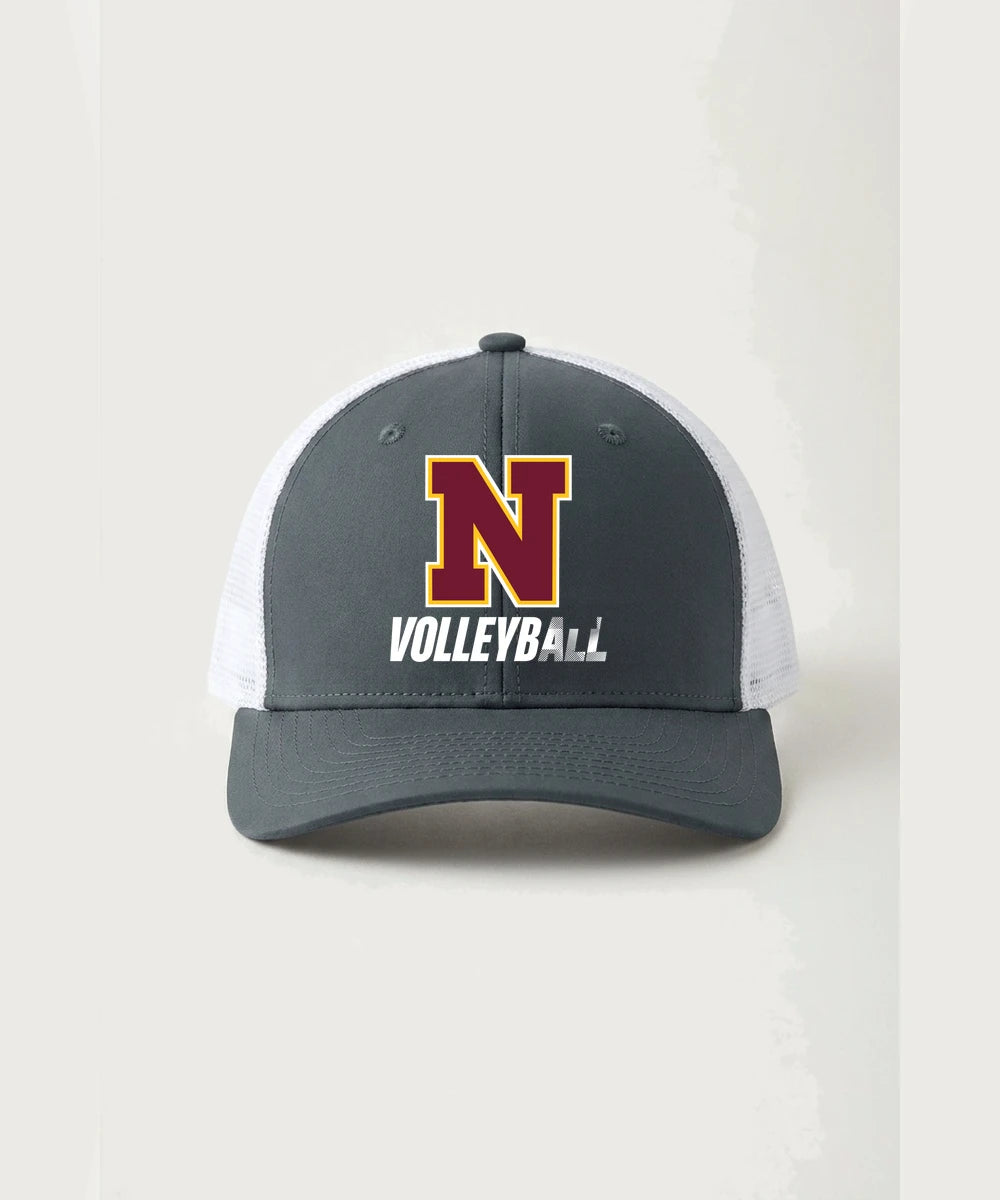 Northfield High School Volleyball (Girls) - Iron Grey/ White Sport-Tek Club Trucker Cap STC46