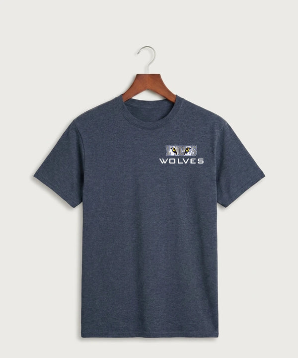 Walker Hackensack Akeley Volleyball (Girls) - Heather Navy Port & Co Core Cotton Tee. PC54