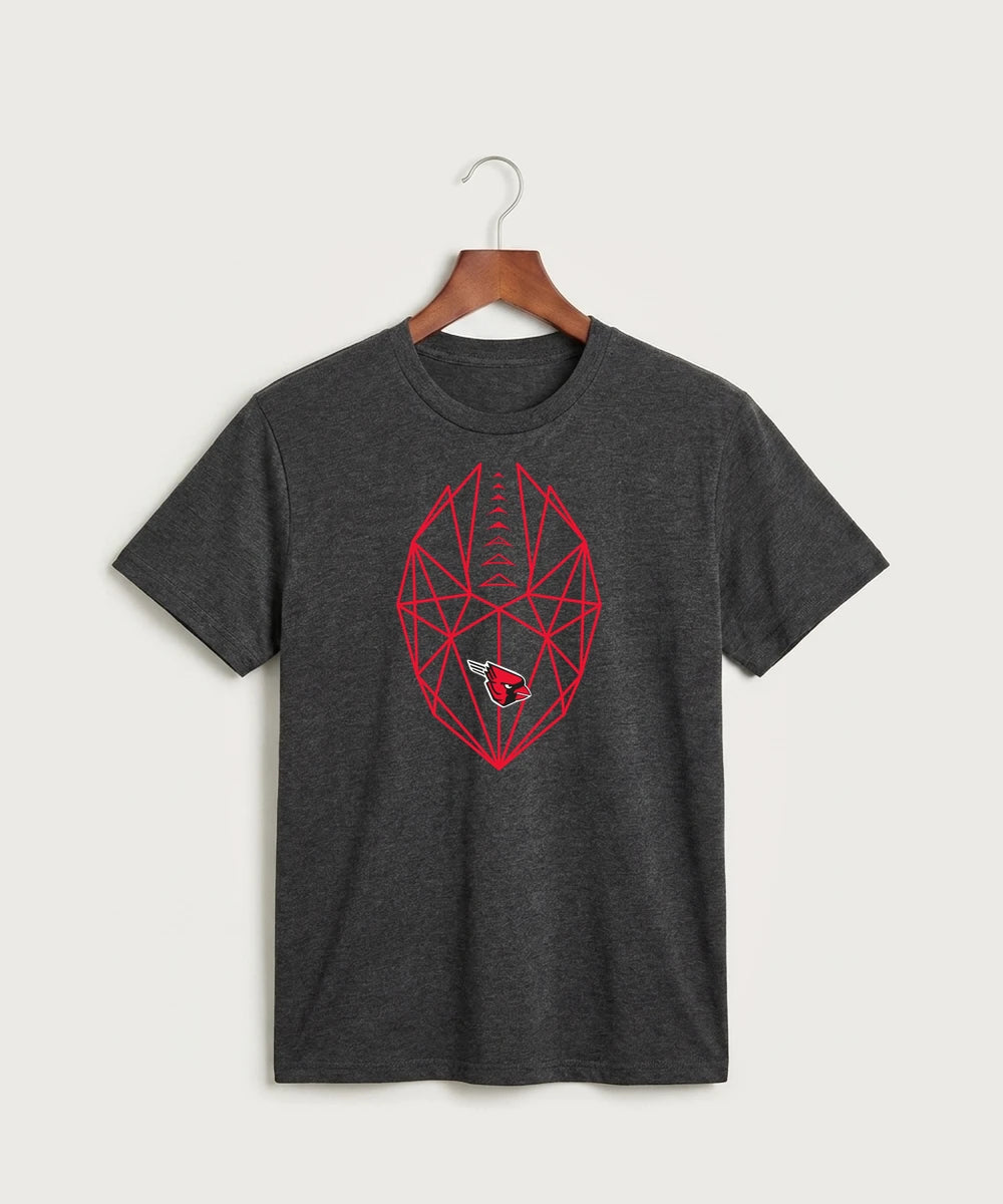 Forreston Football - Black Heather Port & Co Core Cotton Tee. PC54