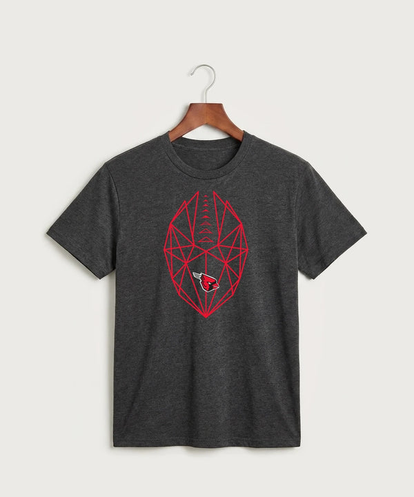 Forreston Football - Black Heather Port & Co Core Cotton Tee. PC54