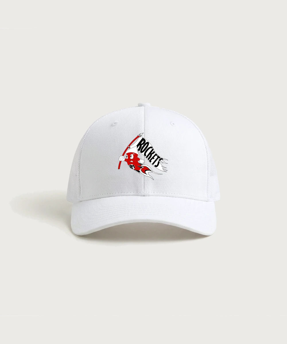 John Marshall High School Cross Country (Coed) - White/ White Sport-Tek Club Trucker Cap STC46