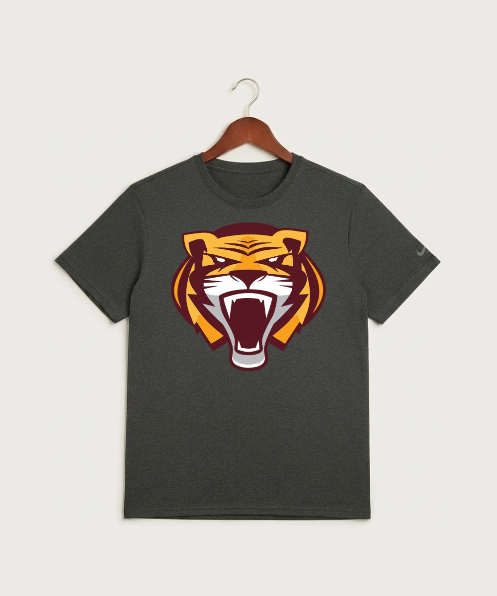 Stewartville High School Football (Boys) - Dark Smoke Heather Nike Swoosh Sleeve rLegend Tee NKDX8730