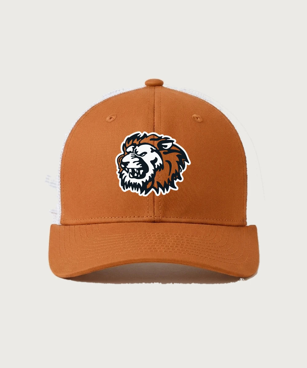 Ogilvie High School Football (Boys) - Texas Orange/ White Sport-Tek Club Trucker Cap STC46
