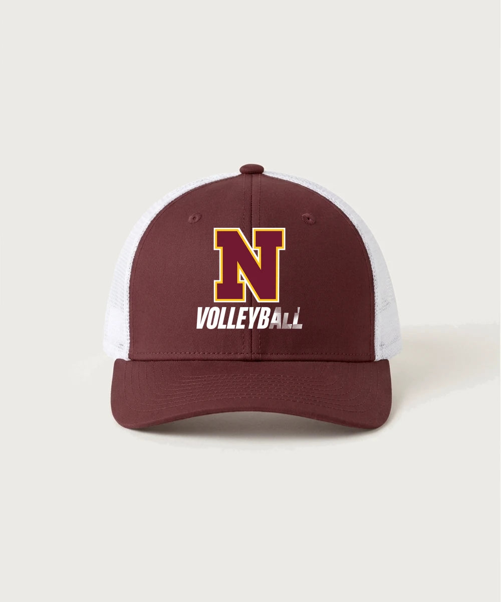 Northfield High School Volleyball (Girls) - Maroon/ White Sport-Tek Club Trucker Cap STC46