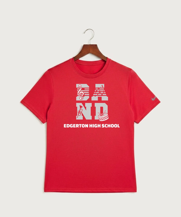 Edgerton High School Band Team Store - University Red Nike Swoosh Sleeve rLegend Tee NKDX8730