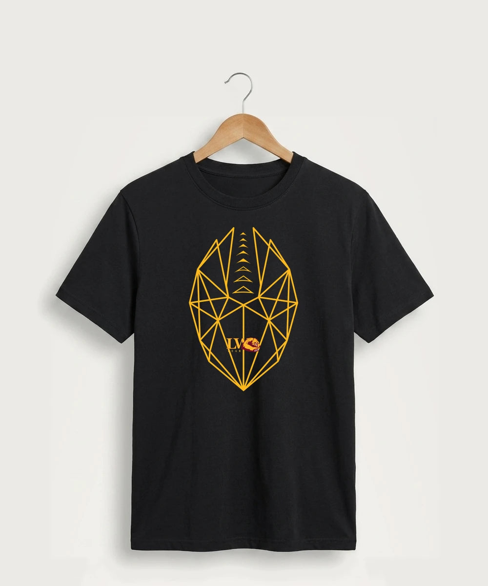 Lake of the Woods High School Football (Boys) - Jet Black Port & Co Core Cotton Tee. PC54